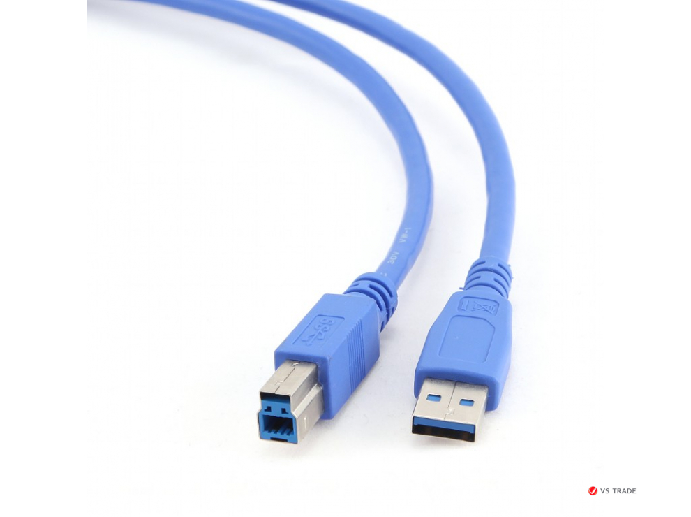 Кабель USB 3.0 Pro Gembird CCP-USB3-AMBM-10, AM/BM, 3м, экран, синий, пакет