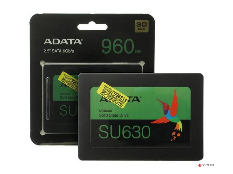 Твердотельный накопитель ADATA Ultimate SU650 960 Гб ASU630SS-960GQ-R SATA