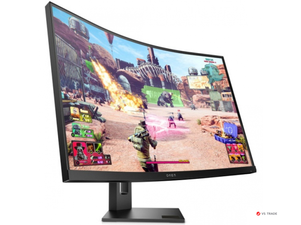 Монитор HP OMEN 27c 35D67AA Curv 27" VA,QHD (16:9),400cd/m2,H178°/V178°,3000:1,1ms,HDMI,DP,USB3.1x2,Black