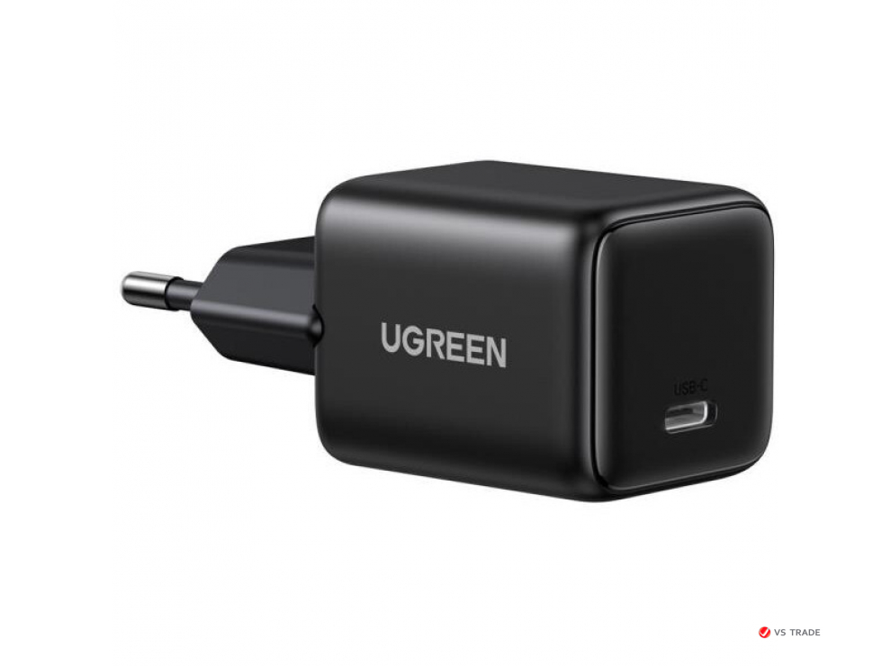 Зарядное устройство Ugreen X512 на 1xUSB C, 20W, QC4.0/PD3.0, Gan X, серый, 55528