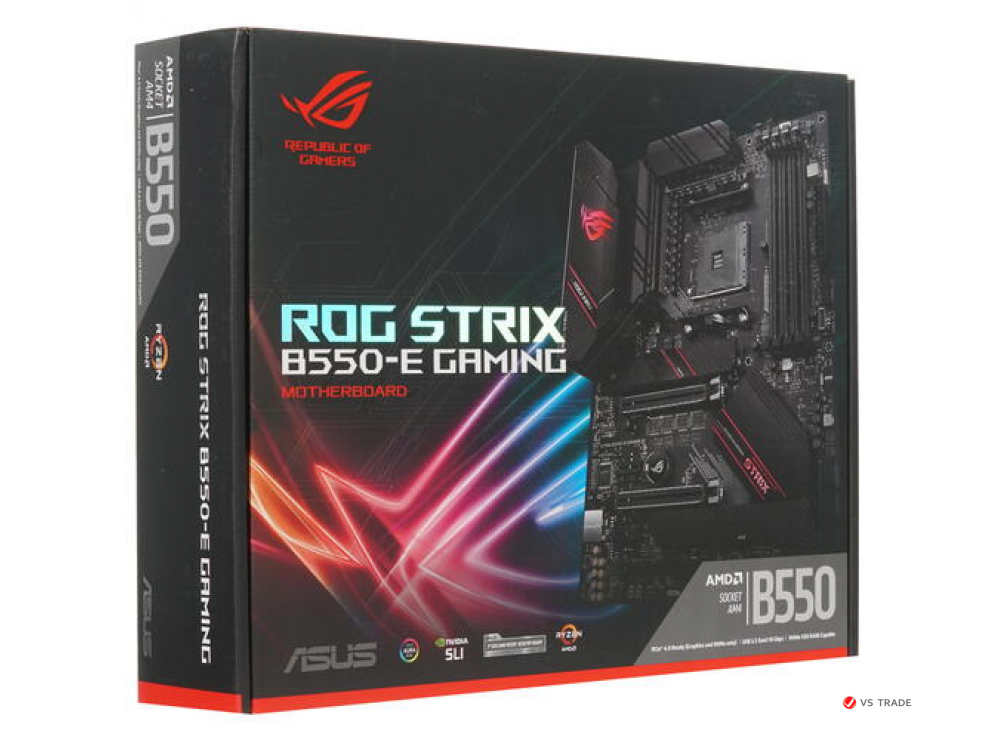 Сист. плата ASUS ROG STRIX B560-E GAMING WIFI, B560,1200,4xDIMM DDR4,2xPCI-E x16,2xPCI-Ex1,M.2, 6xSATA,WIFI6,DP,HDMI,BOX