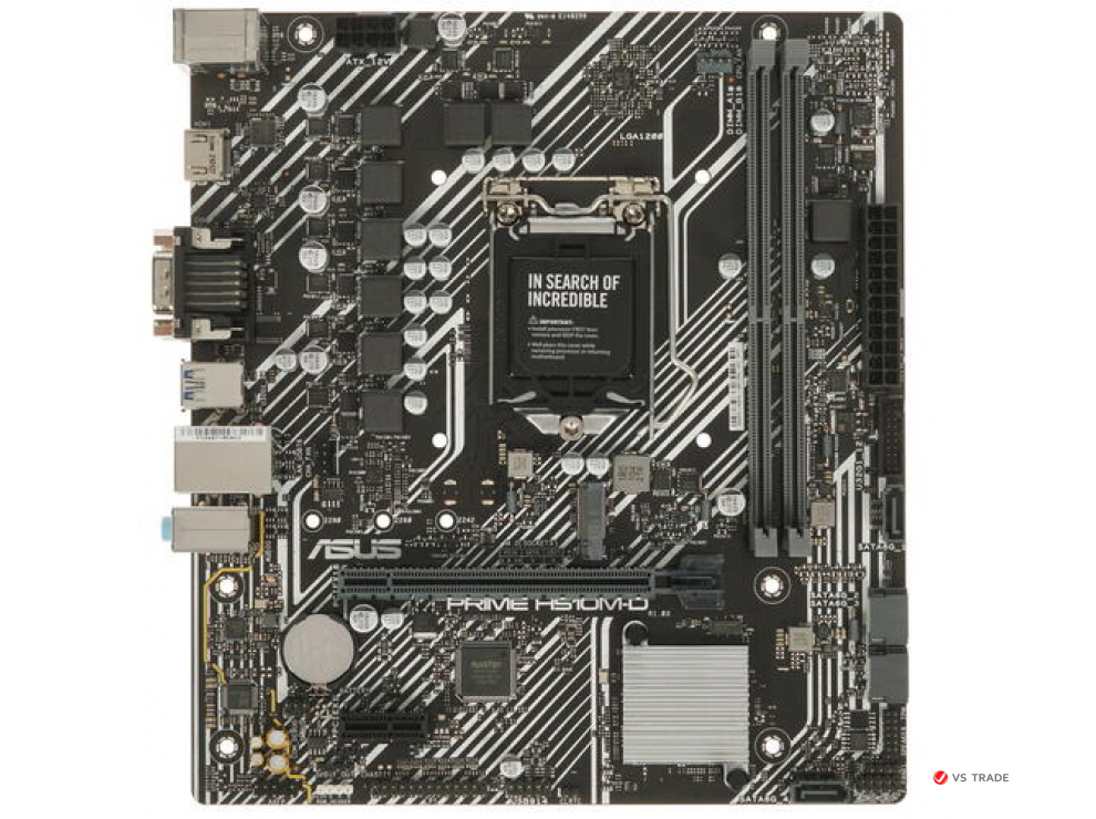 Сис. плата Asus PRIME H510M-D, H510, S1200, 2xDIMM DDR4, 1xPCI-E x16, PCI-E x1, M.2, 4xSATA, RS-232, DSub, HDMI, mATX