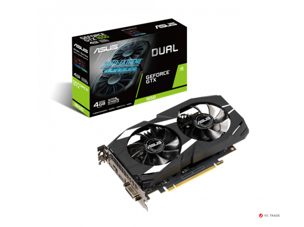 Видеокарта Asus GeForce GTX1650 4GB DUAL-GTX1650-4G