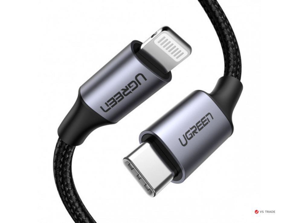 Кабель Ugreen US304 Lightning To Type-C 2.0 Male Cable 1.5M, 60760