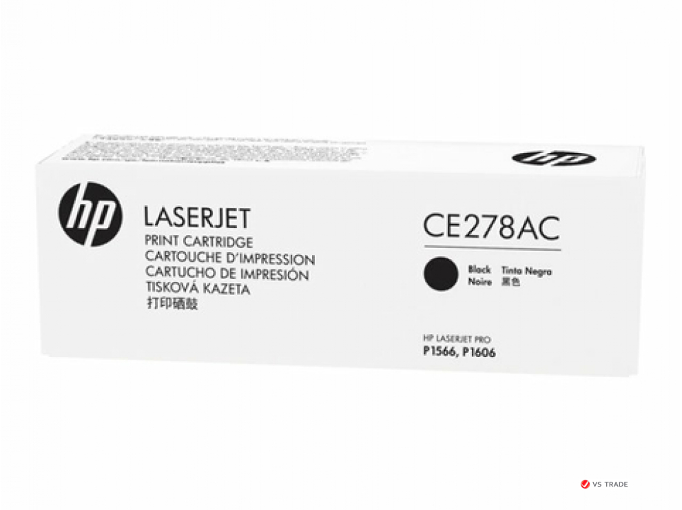 Картридж лазерный HP CE278AC, черный