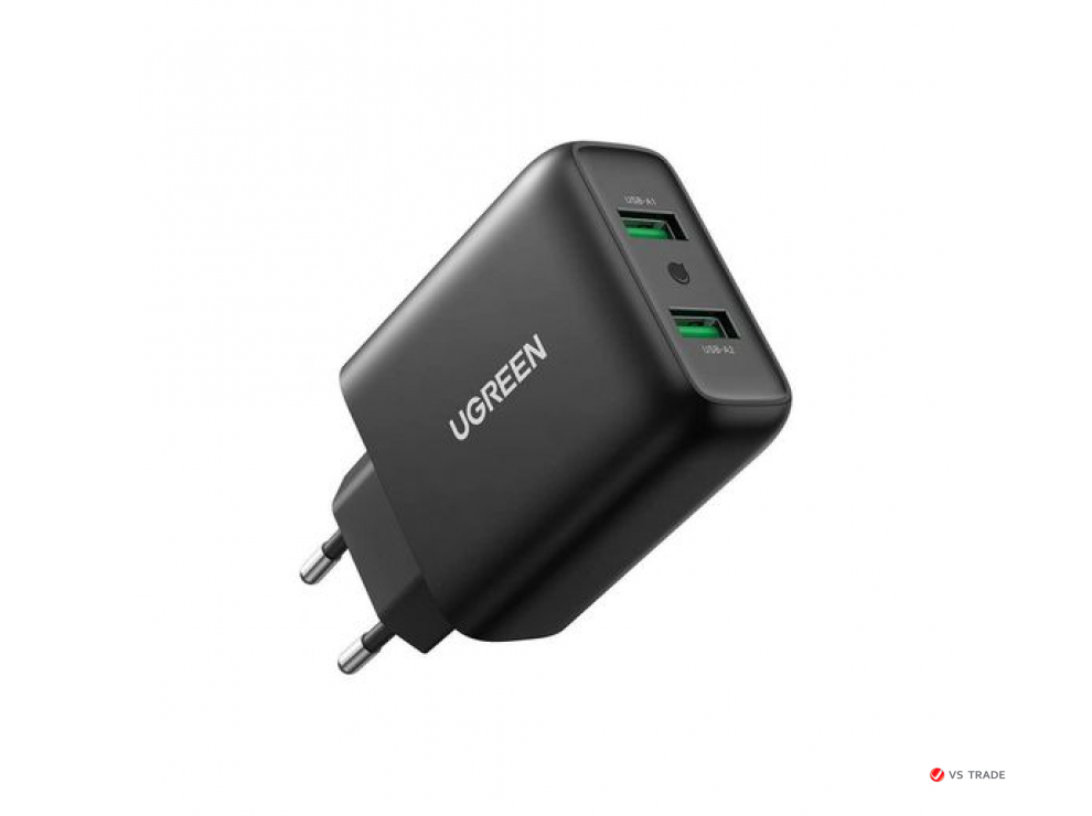 Зарядное устройство Ugreen CD161 10216 Dual USB-A QC 3.0  36W Charger
