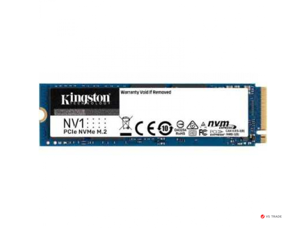 SSD-накопитель Kingston SNVS/2000G, 2000Gb, M2, 2280, NVMe, 21001700 readwrite, SNVS/2000G