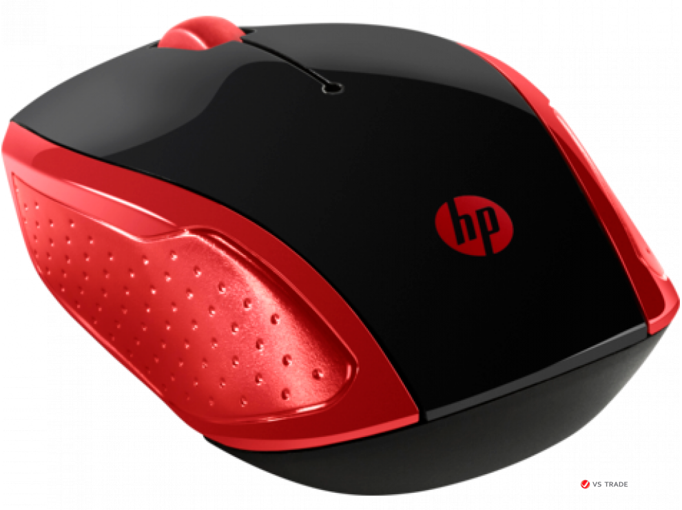 Оптическая беспроводная мышь HP 2HU82AA, 200 Empress Red, 1000 dpi, USB, 2.4 ГГц, красный