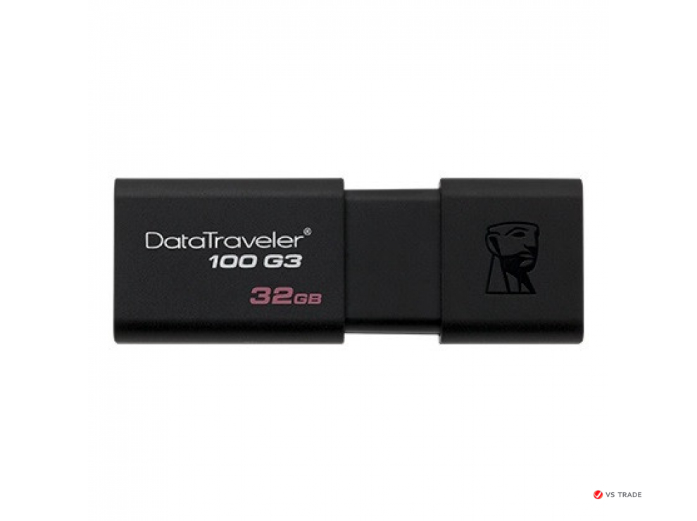 USB- Flash Kingston 32Gb DT100G3, DataTraveler, USB 3.0, DT100G3/32Gb, Black (2pcs)