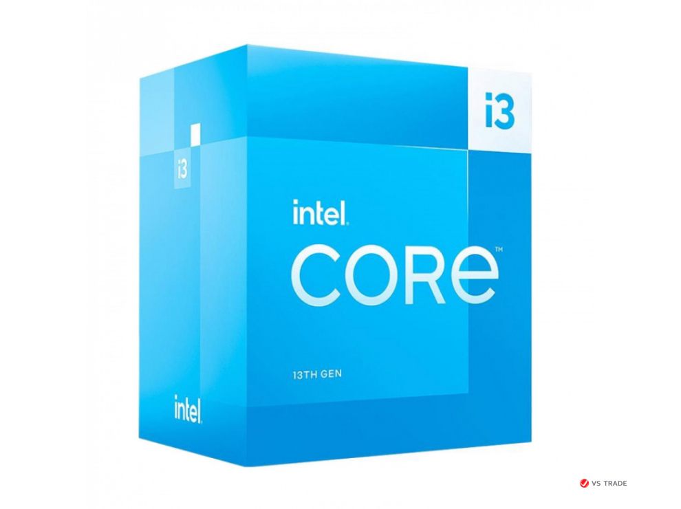 Процессор Core i3-13100 3.4GHz, 4C/8T, 12Mb Intel Smart Cache, TDP60W, LGA1700, BX8071513100