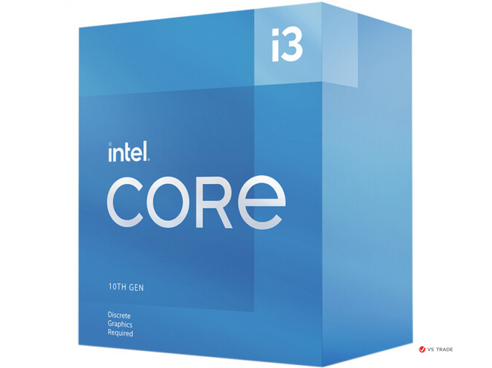 Процессор Intel Core i3-10105F (3.7 GHz), 6M, 1200, BX8070110105F, BOX