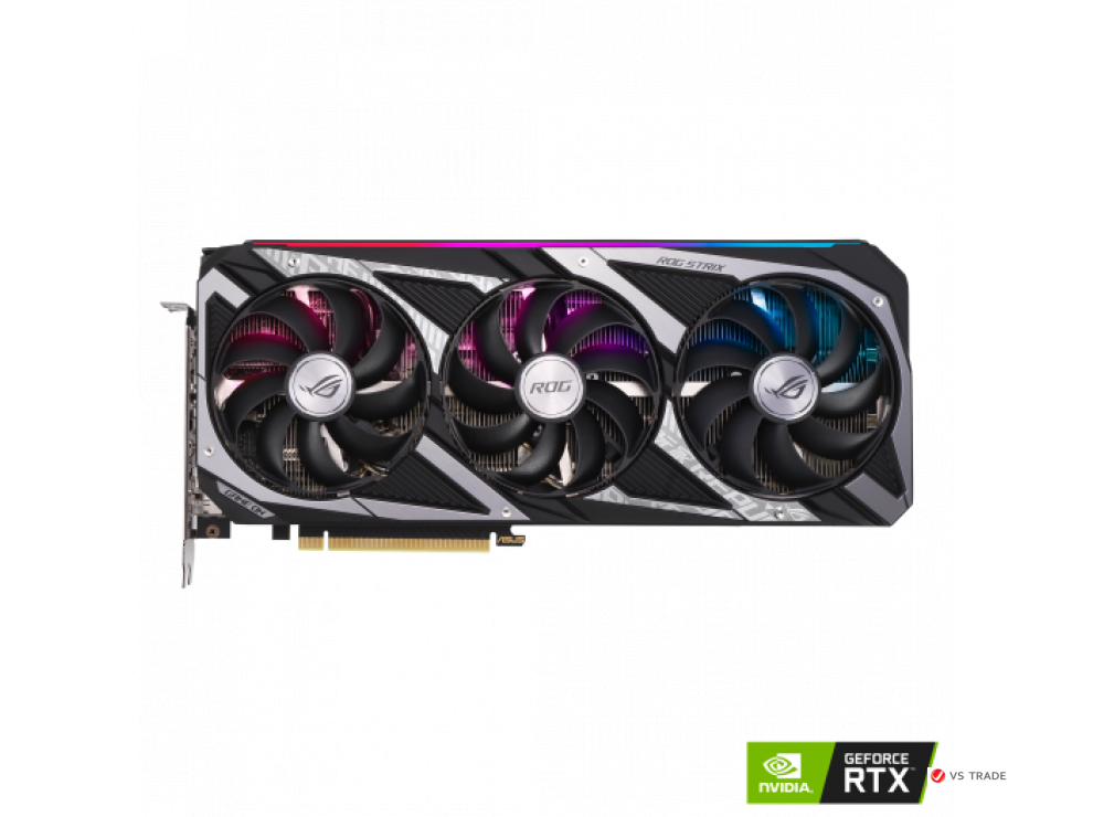 Видеокарта ASUS ROG-STRIX-RTX3060-O12G-V2-GAMING, 12Gb/192bit GDDR6, 2xHDMI, 3xDP, HDCP, BOX