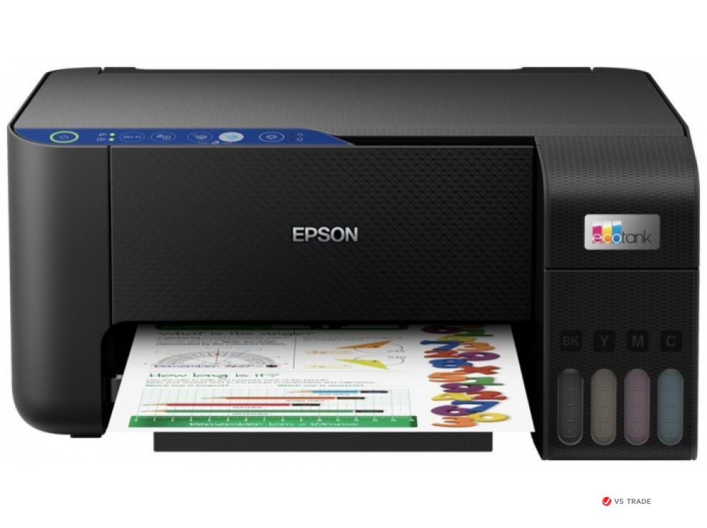 МФУ струйное цветное Epson L3251 C11CJ67413, до 33 стр/мин (10 стр/мин ISO), А4, печать фотографий, WIFI, no ADF (черный