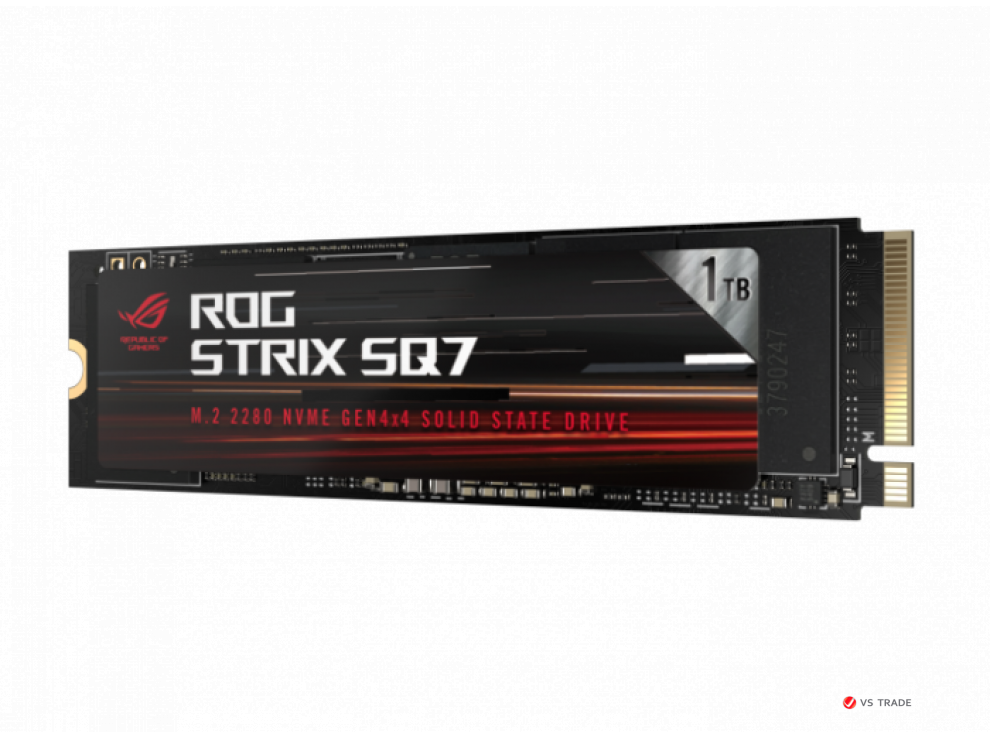 Твердотельный накопитель ASUS ROG Strix SQ7 Gen4 SSD 1TB, M.2 PCIe, Speed 7000MB/s, model NSD-S1F10/G/AS