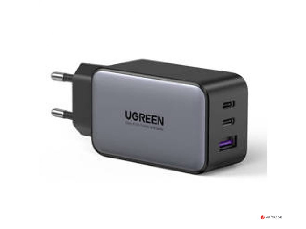 Зарядное устройство UGREEN 65W GaN Fast Charger (2C1A) EU, 10335