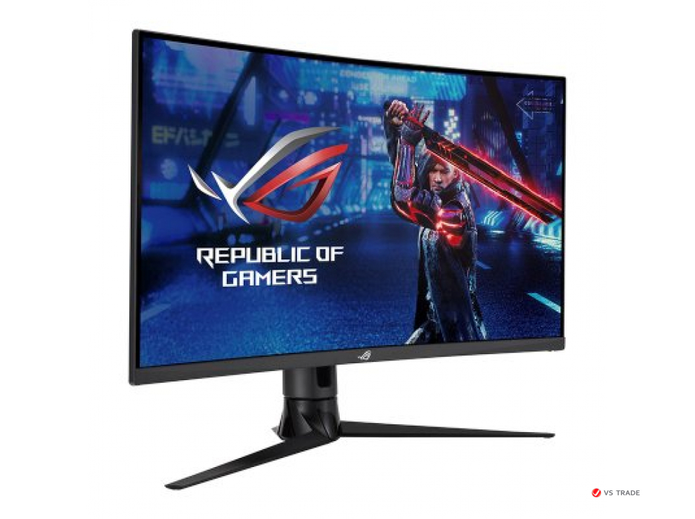 Монитор ASUS XG32VC IPS,31.5",16:9 WQHD (2560x1440x170Hz),1800R,400cd/m2,3000:1,178/178,1ms,HDMI,DP,HDR10