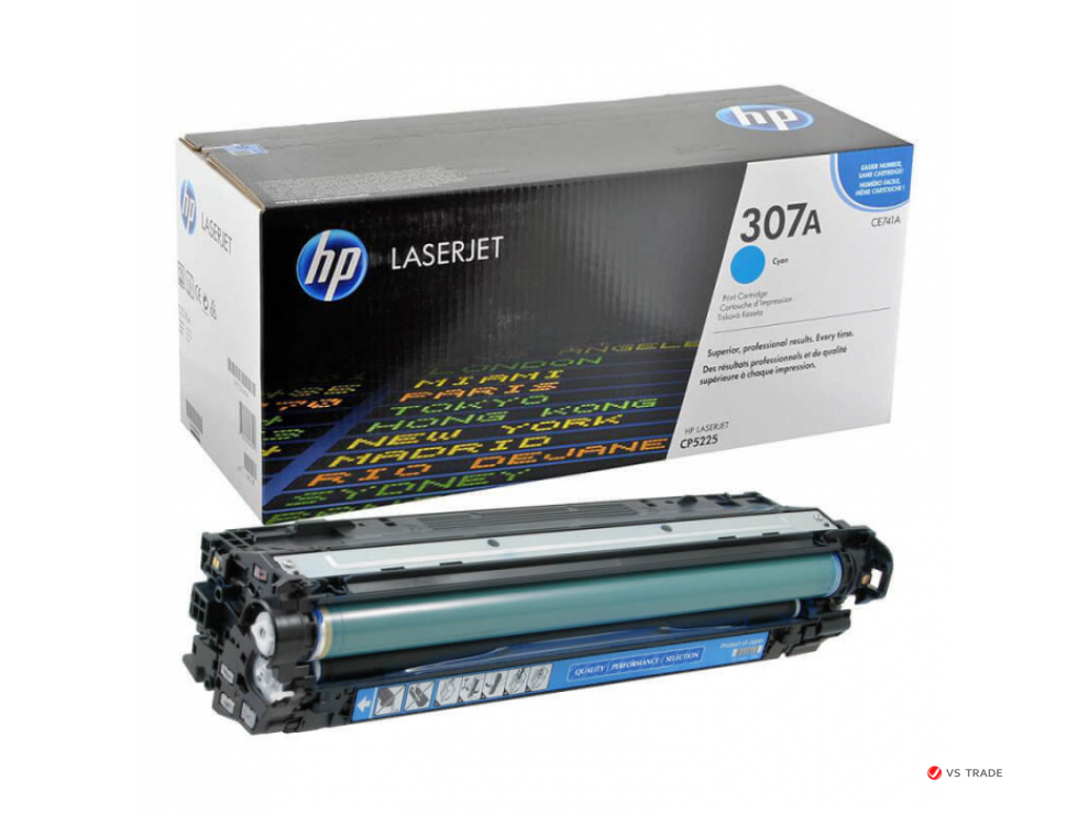 Картридж лазерный HP CE741A_S Cyan Print Cartridge for HP LaserJet CP5225, up to 7300