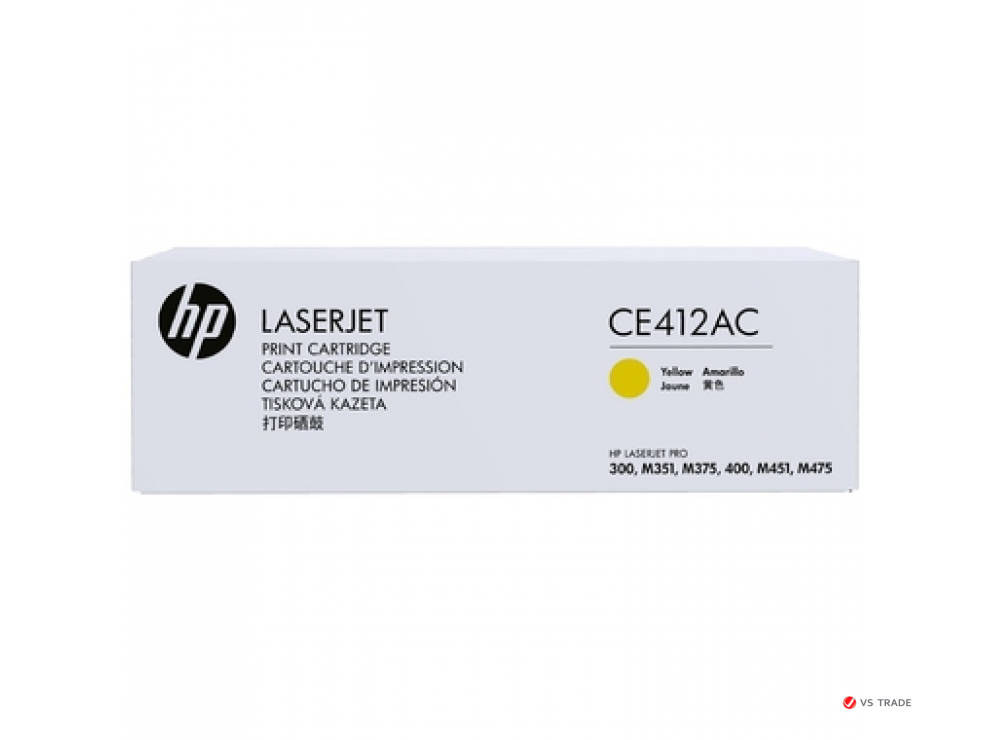 Картридж лазерный HP CE412AC, 305A, желтый