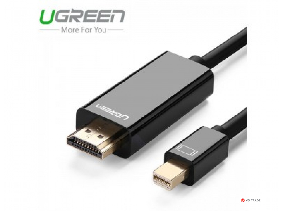 Кабель UGREEN MD101 Mini DP Male to HDMI Cable 4K 1.5m (Black)