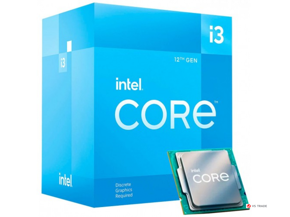 Процессор Intel Core i3-12100(3.3GHz), 12M, 1700, BX8071512100F, BOX