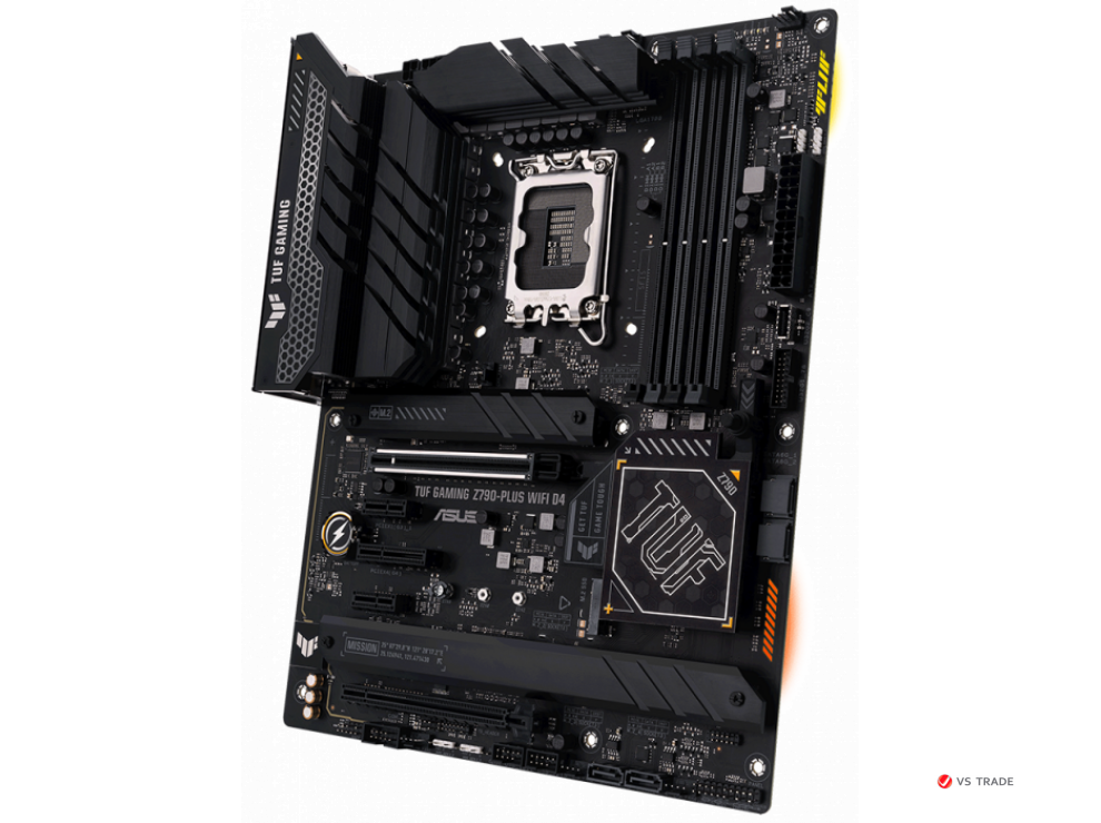 Сист. плата ASUS TUF GAMING Z790-PLUS WIFI D4,Z790,1700,4xDIMM DDR4,2xPCI-Ex16 ,PCIe x1,PCIe x4,4xM.2,4xSATA,WIFI6,BOX