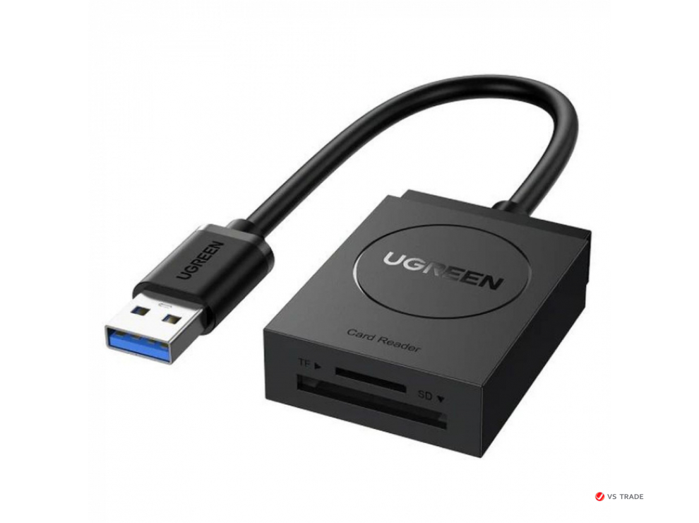 Картридер Ugreen CR127 USB 3.0 Card Reader TF+SD 20250