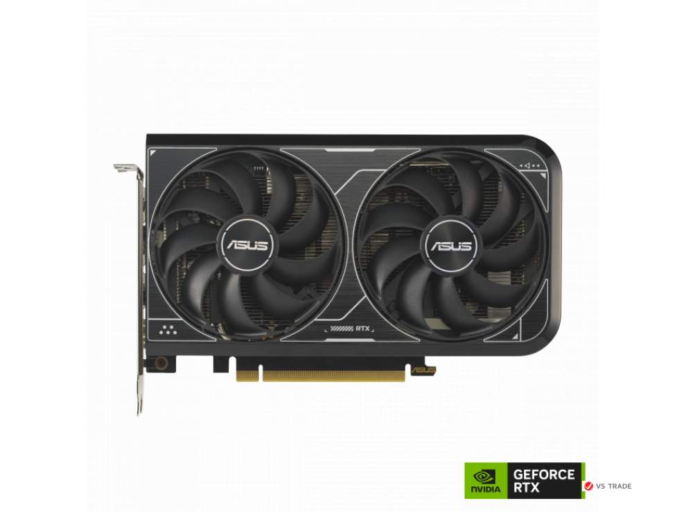 Видеокарта ASUS DUAL-RTX4060-O8G-V2, 8Gb GDDR6/128bit, 3072 ядра CUDA, PCI E 4.0, HDMI, DisplayPort, OEM