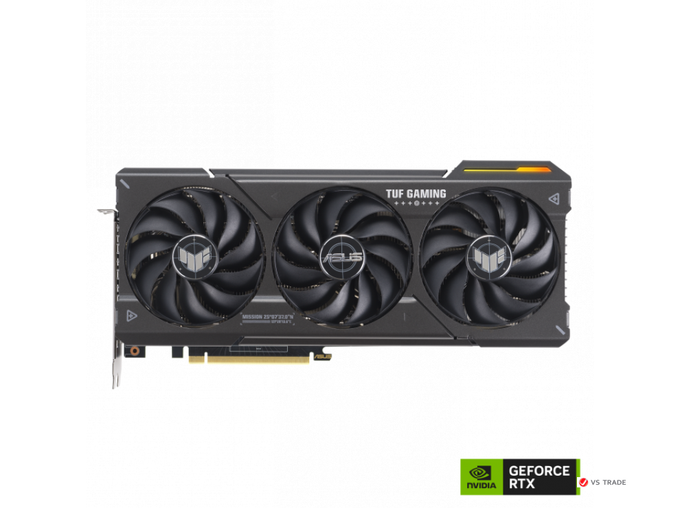 Видеокарта ASUS TUF-RTX4070-O12G-GAMING, 12Gb GDDR6X, 192 bit, 3xDP, 1xHDMI, BOX