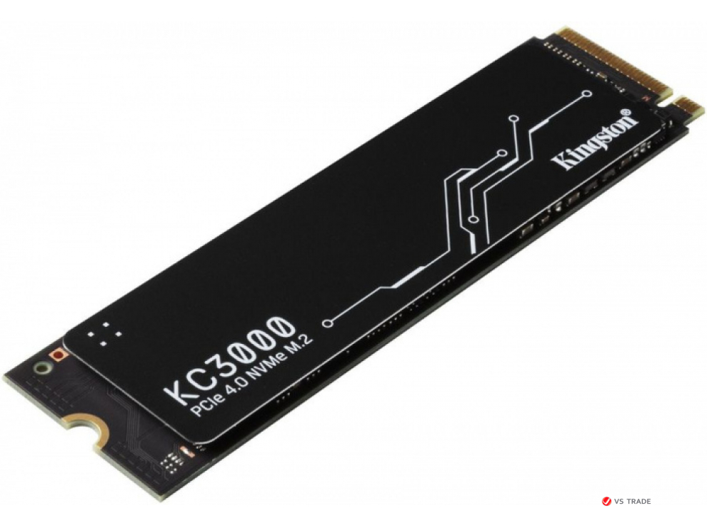 Твердотельный накопитель SSD Kingston KC3000 1TB M.2 2280 NVMe PCIe Gen 4.0 x4 3D TLC NAND, Read Up to 7000, write Up to