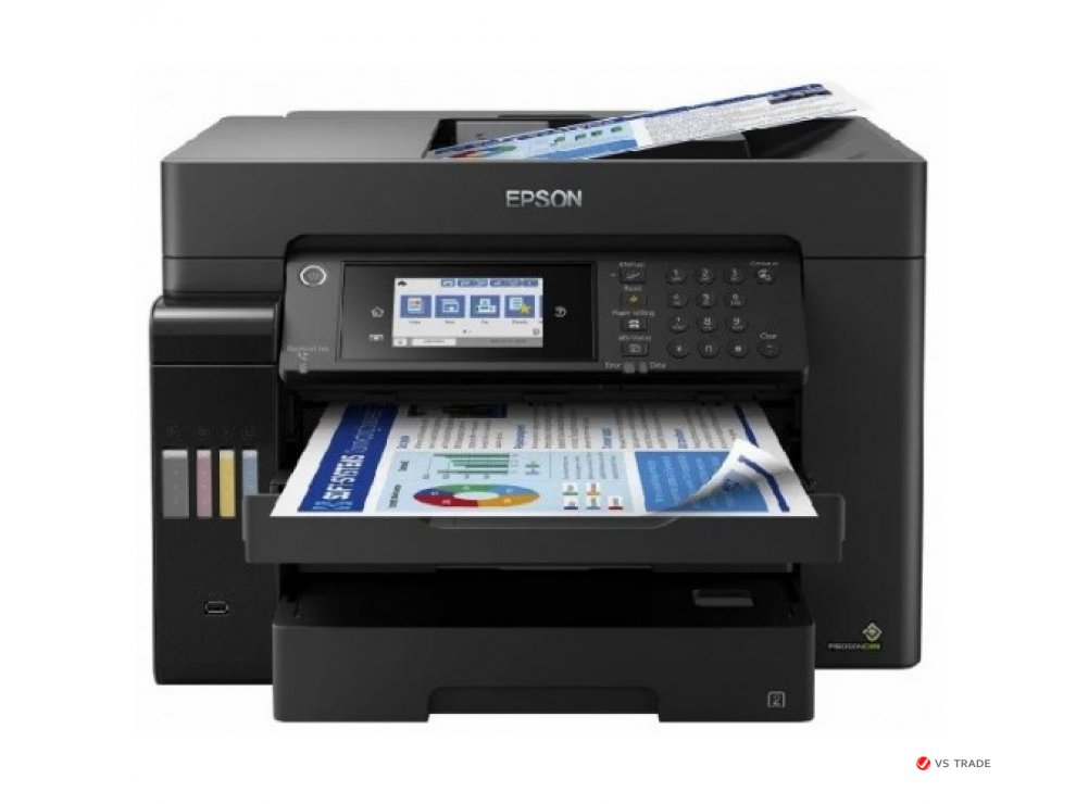 Струйное цветное МФУ Epson L15160 C11CH71404 А3+, до 32 стр/мин, сканер А3, fax, WIFI, Ethernet, Duplex