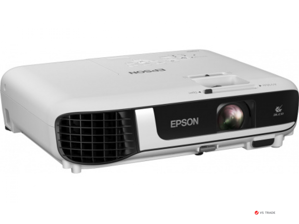 Проектор универсальный Epson EB-W51, 3LCD, 0.59" LCD, WXGA (1280?800), 4000lm, 16:10, 16000:1, VGA, RCA, HDMI, MHL, USB