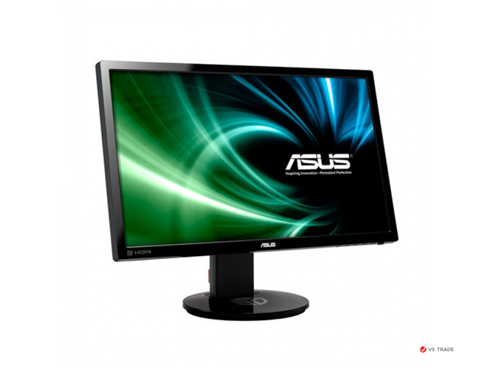 Монитор ASUS VG248QE TN,24",16:9 FHD(1920x1080x144 Hz),350cd/m2,1000:1,80M:1,170/160,1ms,Spkrs 2W,DVI,HDMI,DP,Gaming,Blk