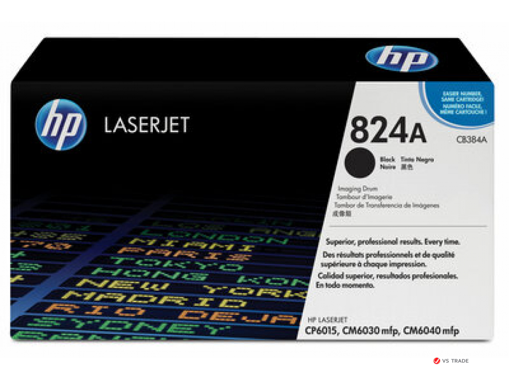 Картридж лазерный HP 824A, для LaserJet, Черный(CB384A) на 35000 страниц для HP CM6030, HP CM6030f