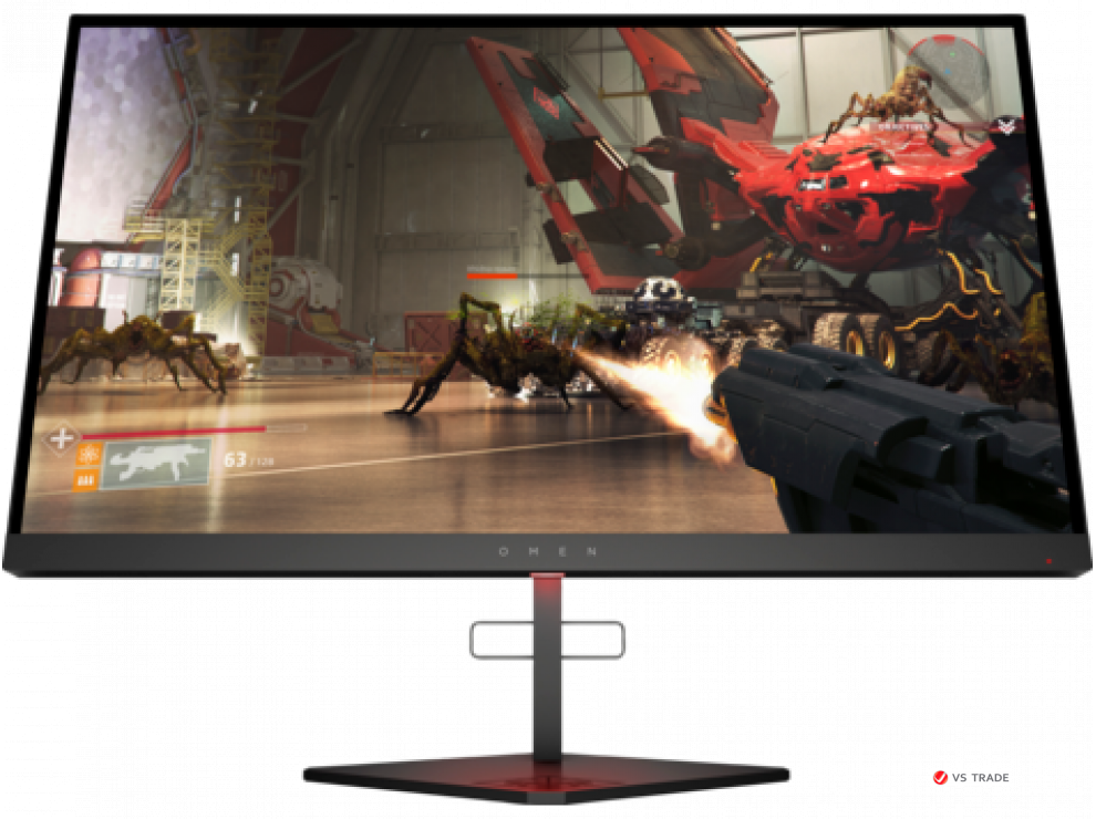 Монитор HP 4WH47AA OMEN X 25f Gaming 24.5" TN,1920x1080 (16:9),400cd/m2,H170°/V160°,1000:1,12M:1,3ms,2HDMI,DP,3USB,Black