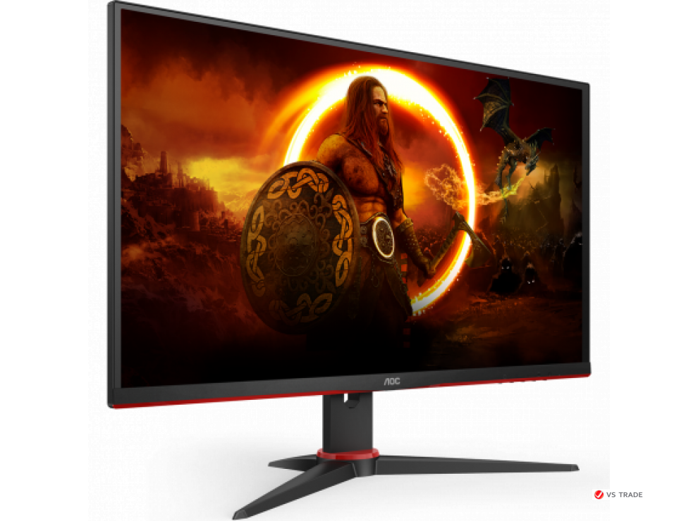 Монитор AOC 27G2SAE/BK VA,27",16:9 FHD(1920x1080x165 Hz),350cd/m2,3000:1,178/178,4ms,Sp2W,DP,2xHDMI,VGA,Black