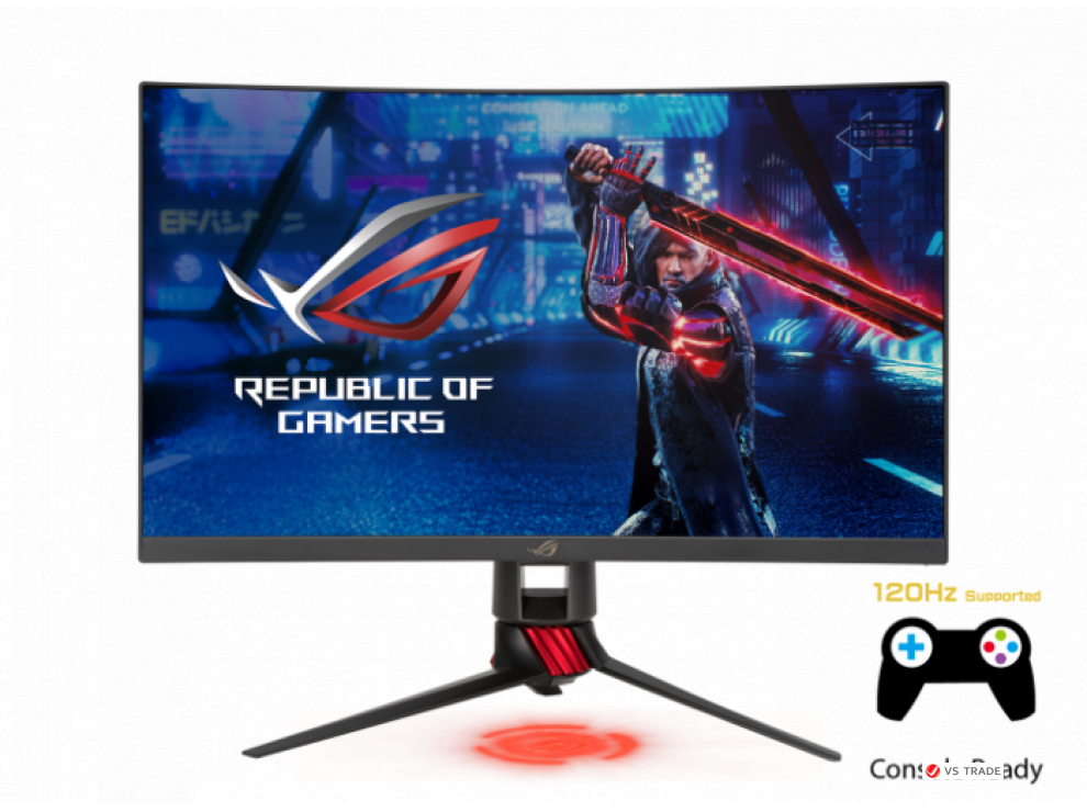 Монитор ASUS XG27WQ 27" VA, 16:9 WQHD (2560x1440x165Hz),400cd/m2,3000:1,178/178,1ms,HDMI,DP,Sp 2W,1500R,Black,HDR10