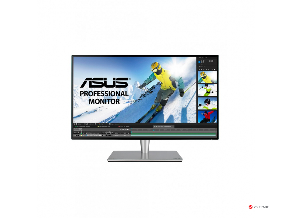 Монитор ASUS PA27AC IPS,27",16:9 WQHD(2560x1440x60Hz),HDR400,400cd/m2,1000:1,100M:1,178/178,5ms,3HDMI,DP,2USB,USB С,2TB