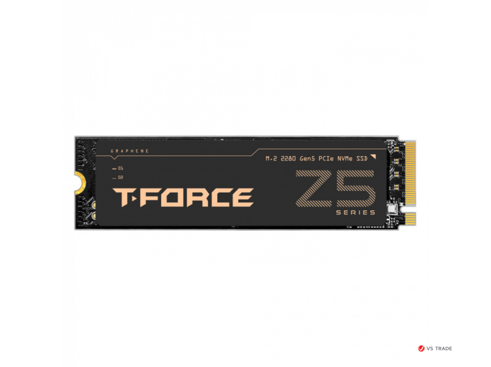 Твердотельный накопитель TEAMGROUP T-Force Z540 2TB, Gen5x4 M.2 2280, 11700 MB/s, read, 11800 MB/s write,TM8FF1002T0C129