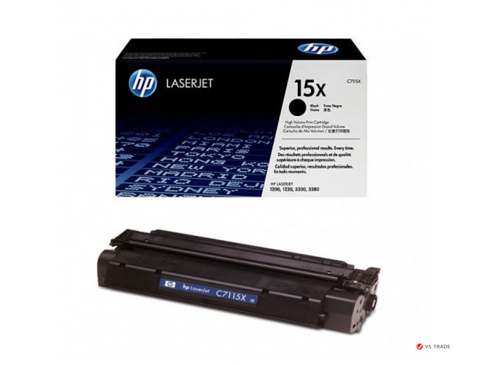 Картридж лазерный HP C7115X, Черный, На 3500 страниц (5% заполнение) для HP LaserJet 1000w/1200/n/1220/33xx mfp