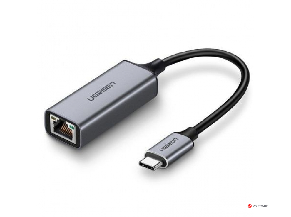 Адаптер UGREEN CM199 USB Type C to 10/100/1000M Ethernet Adapter (Space Gray), 50737