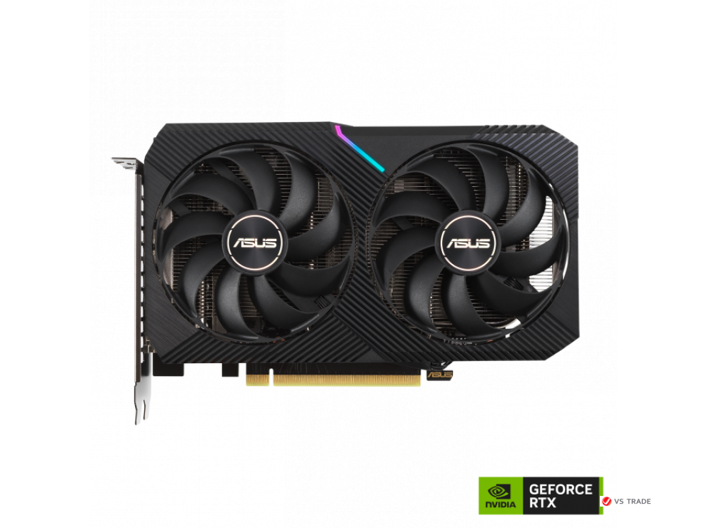 Видеокарта ASUS Dual GeForce RTX 3060 OC Edition, 8GB GDDR6, 128bit, 1xHDMI, 3xDP, DUAL-RTX3060-O8G, BOX