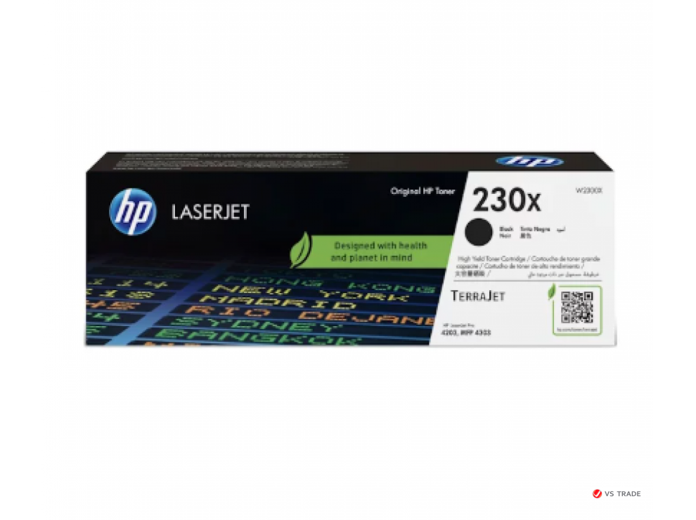 Картридж HP 230X Black Original LaserJet Toner Cartridge для HP Color LaserJet Pro 4203 MFP 4303