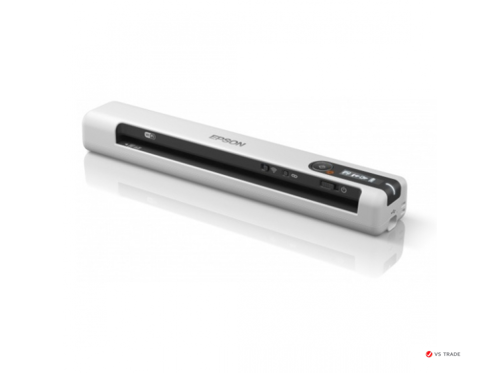 Мобильный сканер Epson WorkForce DS-80W, А4, CIS, 4сек/А4, USB, WIFI, питание от USB/аккумулятора, B11B253402