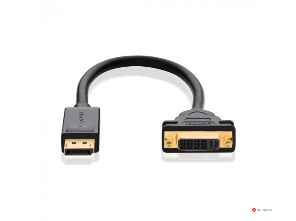 Конвертер UGREEN 20405 DP Male to DVI Female, 15cm ,Black