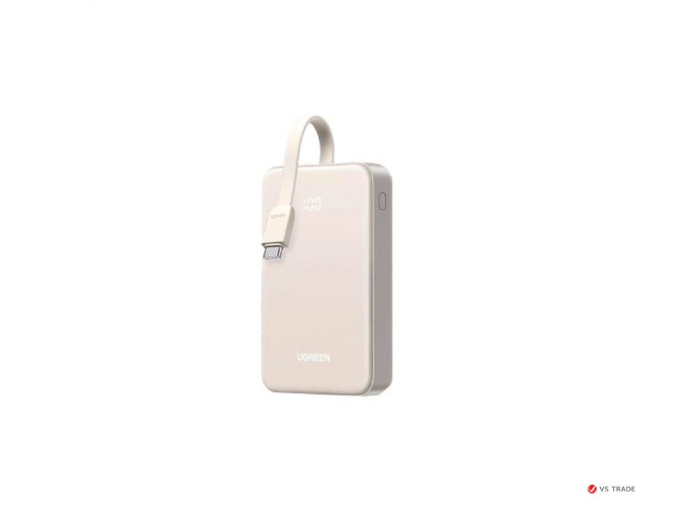 Пауэрбанк UGREEN PB521 45207 20000mAh 30W 1C1A Powerbank with 1* 30W Built-in Cable