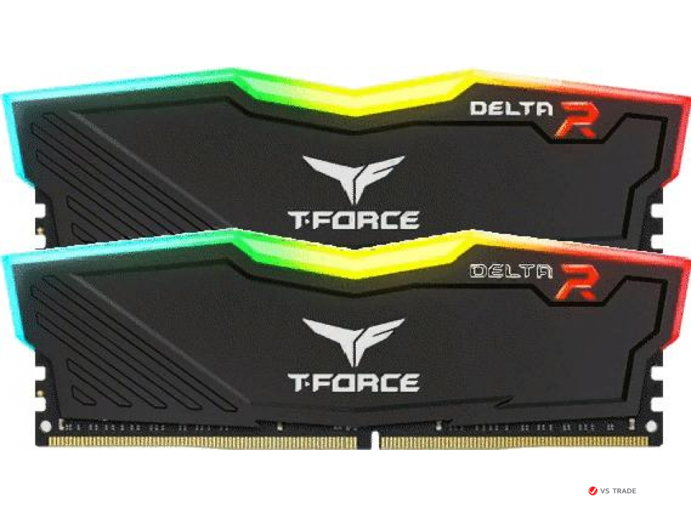 ОЗУ Team DELTA R BLACK 32Gb/3200MHz CL16, 1.35V, TF3D432G3200HC16FDC01