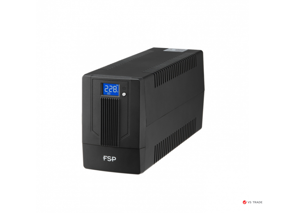 ИБП FSP iFP 600 360W/батарея 12V 7Ah/USB port/RJ 45/2 розетки Euro/ЖК дисплей