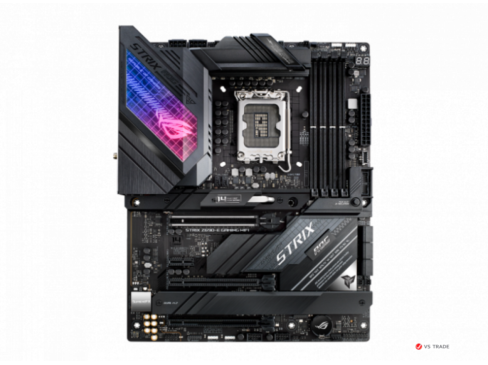 Сист. плата ASUS ROG STRIX Z690-E GAMING WIFI,Z690,1700,4xDIMM DDR5,3xPCI-E x16,PCI-E x1,M.2, 6xSATA,HDMI,DP,WIFI6E, BOX