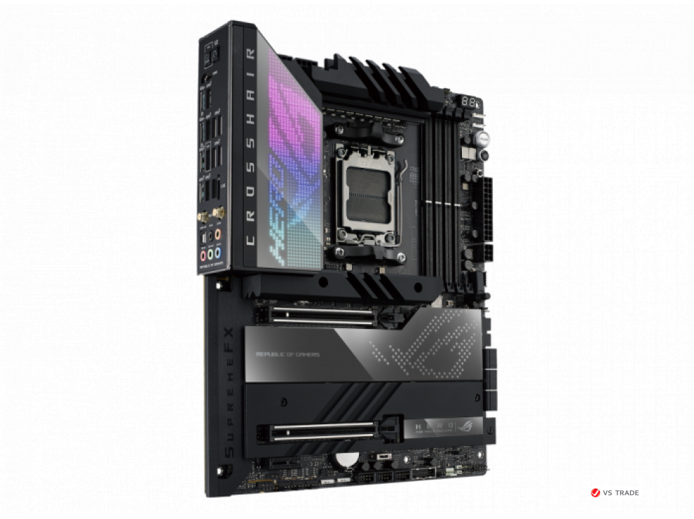 Сист. плата ASUS ROG CROSSHAIR X670E HERO, AM5, 4xDDR5, 2xPCI-E x16 , PCIe x1, 4xM.2, SATA, WIFI6E, BOX