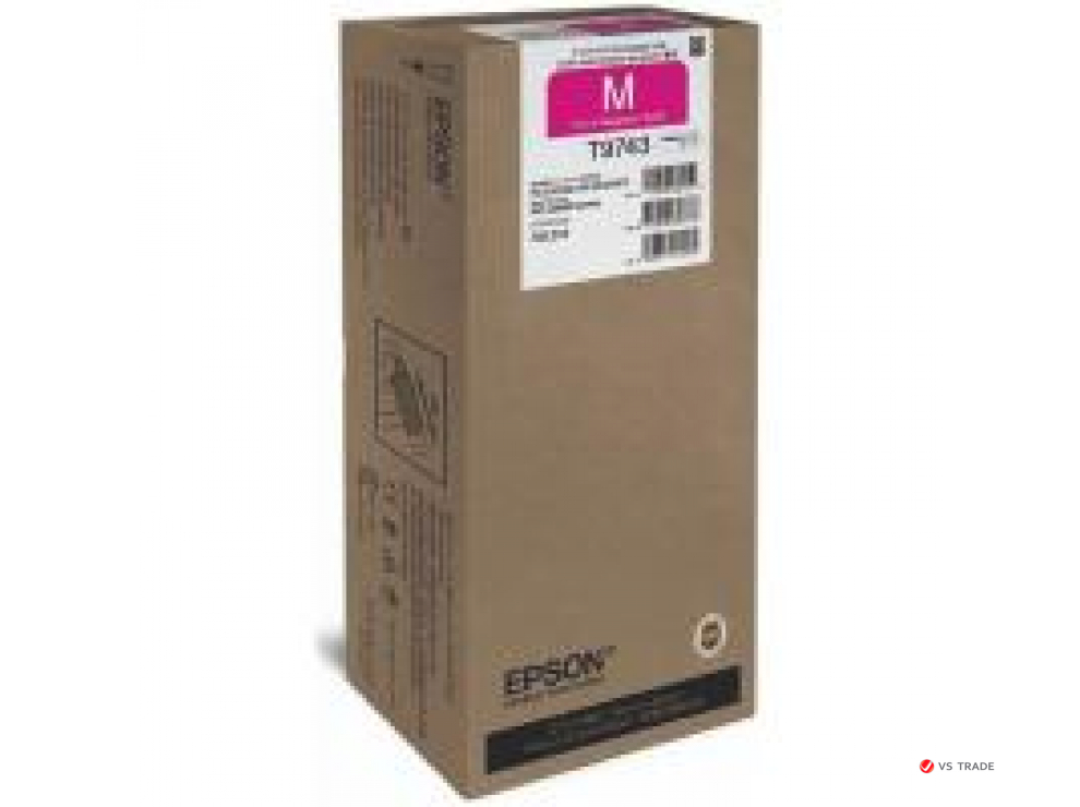 Контейнер с пурпурными чернилами повышенной емкости XXL Epson C13T974300, Magenta